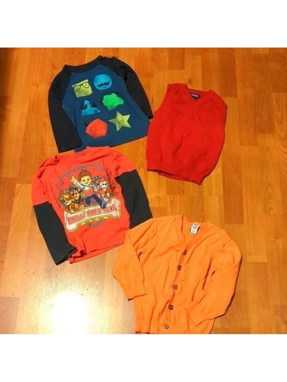 Boys 3T Paw Patrol Sweater Vest Long Sleeve Shirt Fall Back To School